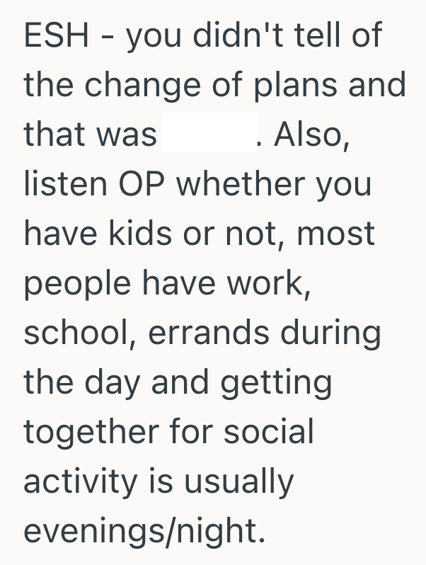 Screenshot 2025 07 09 at 6.49.02 PM Woman Makes Plans To Celebrate Her Birthday During The Day, But Her Friends Are Upset She Didnt Accommodate Their Babysitters Availability